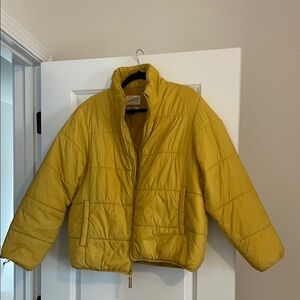 Universal Thread Mustard Yellow Winter Puffer Jacket